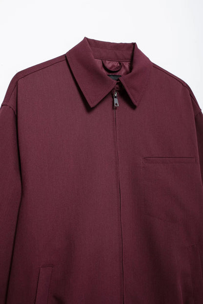 Riley Burgundy Bomber Jacket