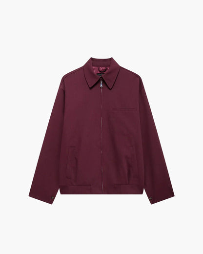 Riley Burgundy Bomber Jacket