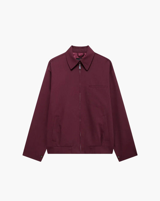 Riley Burgundy Bomber Jacket