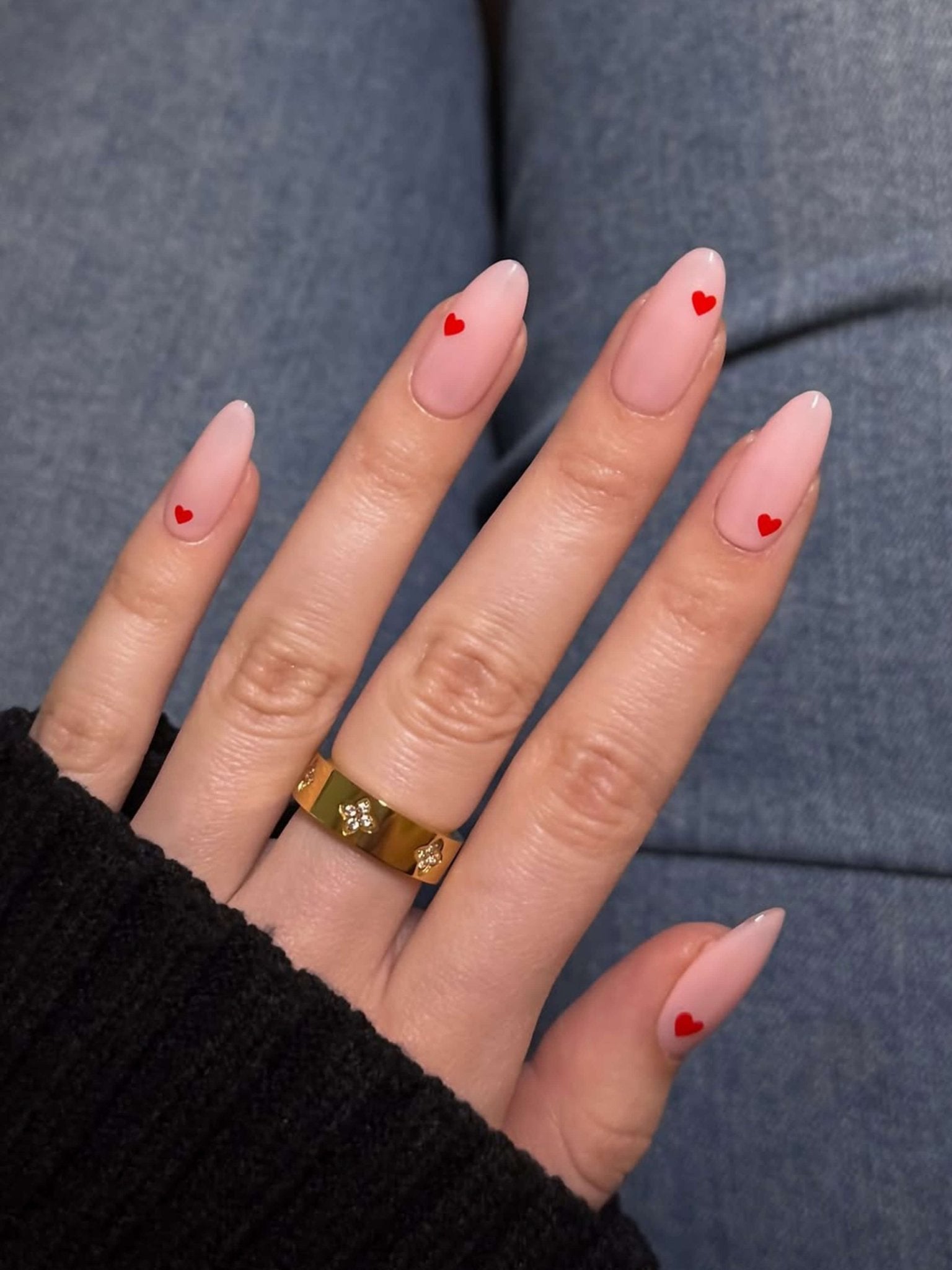 Serrah Heart Rhinestone Band Ring