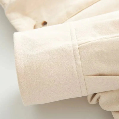 Sheena Button Vegan Leather Jacket