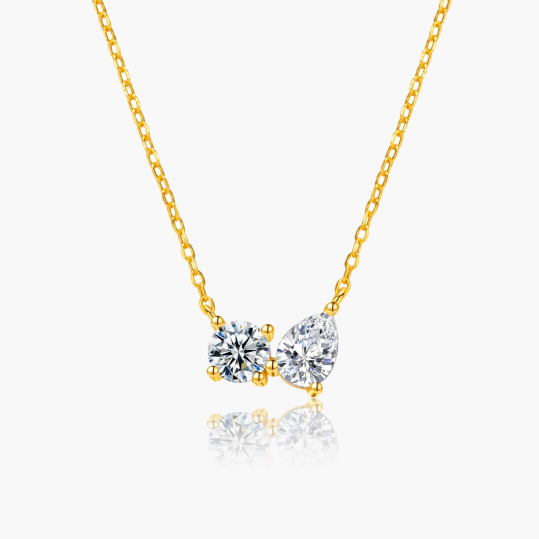Sherah Twin Zirconia Pendant Necklace