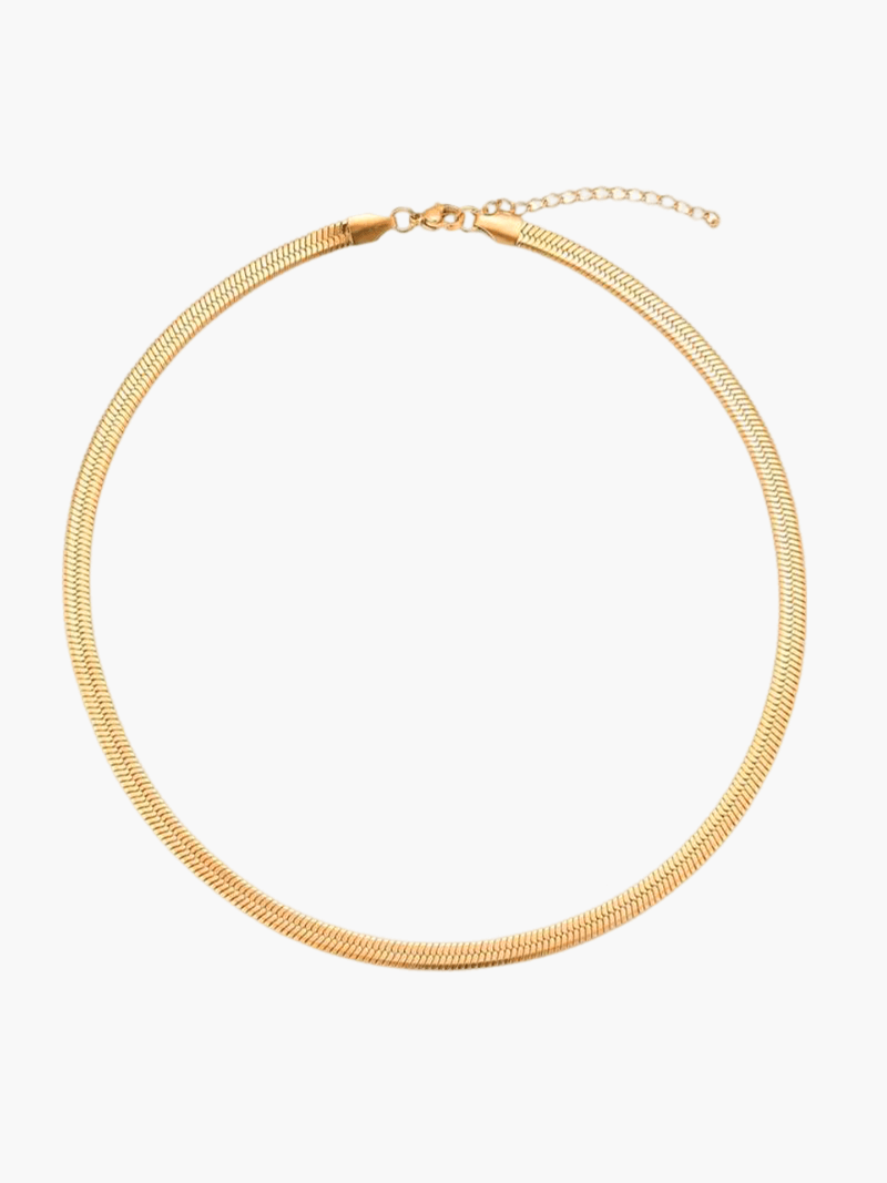 Sleek Flat Chain Necklace