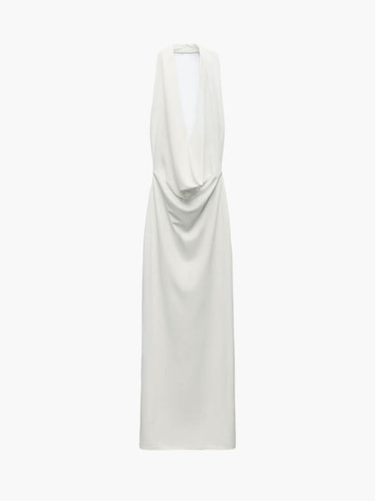Sora Deep V-Neck Maxi Dress