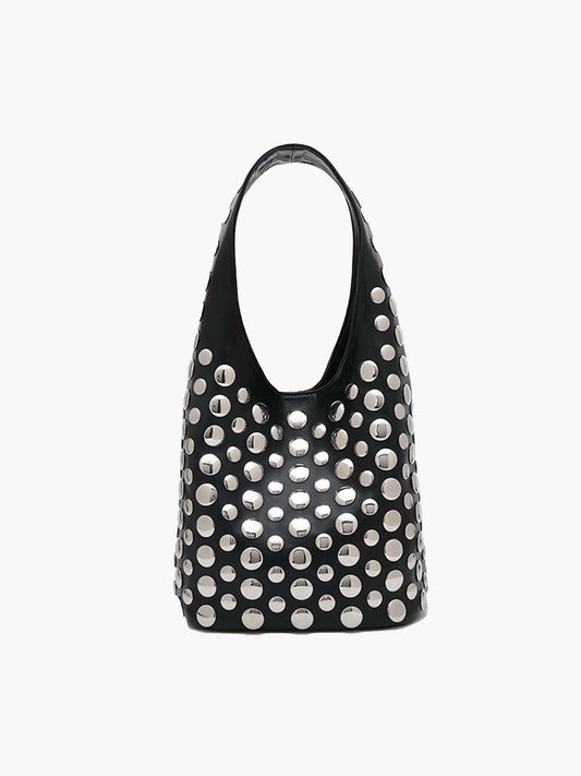 Zinnia Studded Bucket Bag